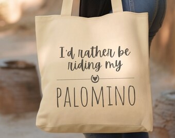 Bolsa Tote para Amantes de Cavalos Palomino, Presente para Amantes de Cavalos, Bolsa para Garotas que Amam Cavalos, Bolsa para Presente de Cavalos, Bolsa para Rodeio, Bolsa para Produtos de Higiene e Vestuário, Bolsa para Competições Equestres, Bolsa para Cowgirl
