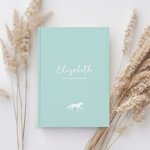 Personalized Horse Journal, Horse Notebook Equestrian Planner, Horse Diary, Letters to My Daughter, Graduation, Baby Shower Gift, Horse Gift