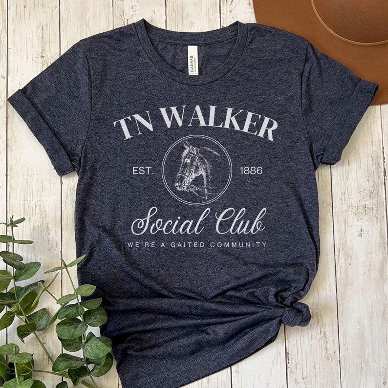 TN Walker Social Club Horse Tshirt, TN Walking Horse Tee, Horse Girl