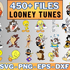 Looney Tunes SVG, Looney Tunes Clipart, layered digital vector file, Looney Tunes for cricut and,Cartoon Bundle Layered,Silhouette