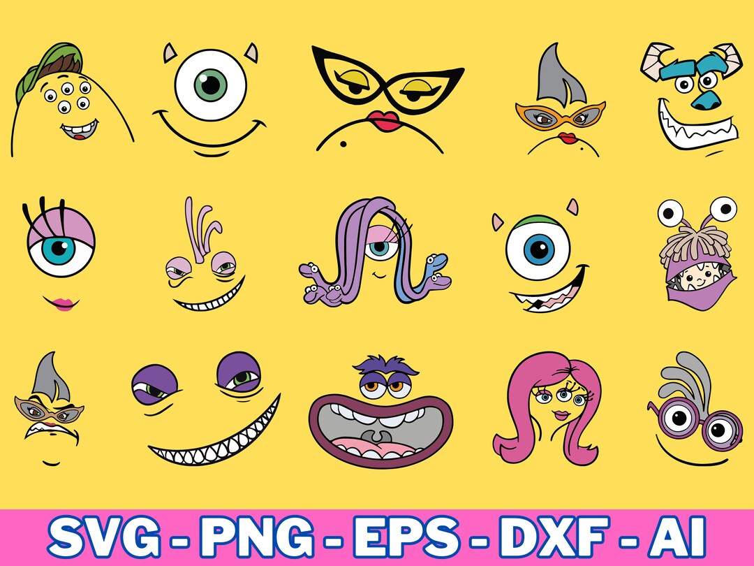 Monster Inc Svg , Monster Inc , Cut File for Cricut Silhouette ...