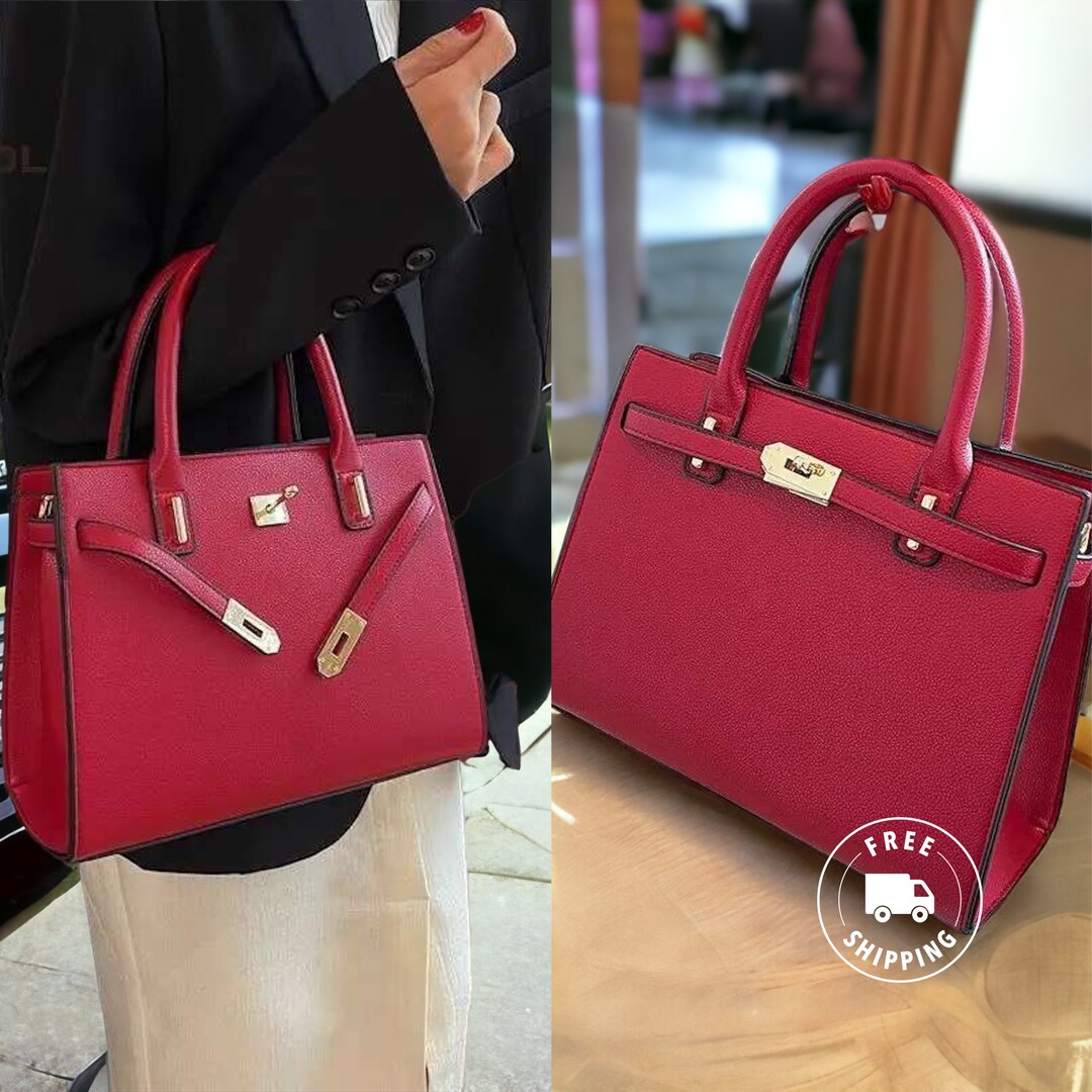 Vintage Birkin Bag Leather Shoulder Working Bag Soft Vegan Etsy UK