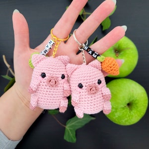 Piggy Keychain Personalized