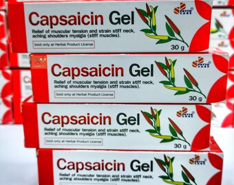 4 x Tubes Capsaicin Gel  -  In stock In The UK & Ready For Dispatch - Free Delivery On All Orders