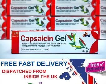 Capsaicin Gel  -  In stock In The UK & Ready For Dispatch - Free Delivery On All Orders