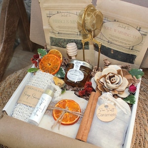 Loose Leaf Tea, Tea & Soap Gift Box, Tea Gift Box, Tea Gift Basket, Thinking of You Gift, Happy Birthday Gift, Selfcare Gift, Spa Gift