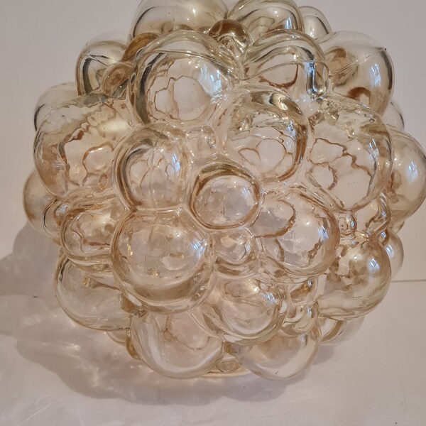 Vintage 1960s bubble glass lampshade made for Limberg Germany (Helena Tynall)