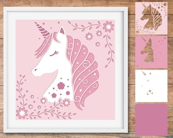 3D SVG, Cricut & Silhouette (Digitaler Download)