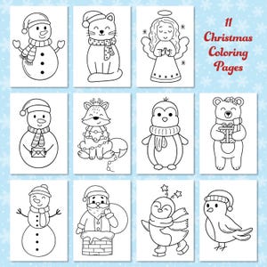 Christmas Activity, Kindergarten, Coloring Pages For Kids, Preschoolers, Toddlers Coloring Book, Holiday Coloring, Christmas Coloring Pages