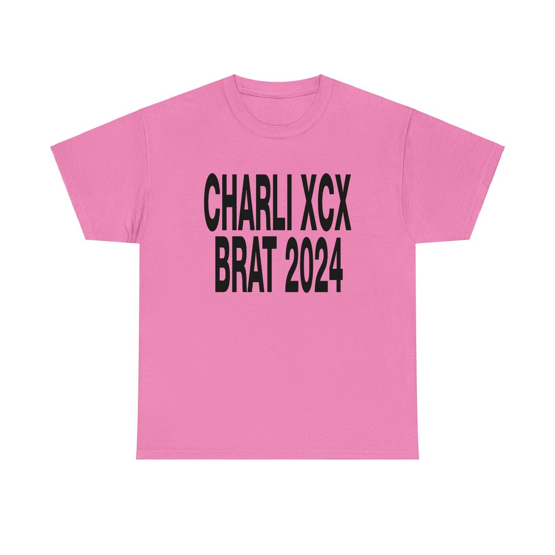 Charli XCX Brat 2025 Album Logo Vintage Tee Tshirt Rave 360 Party Girl