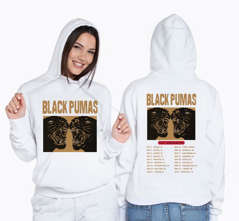 Black Pumas 2023 2024 Tour Png Black Pumas Band Fan Shirt Etsy