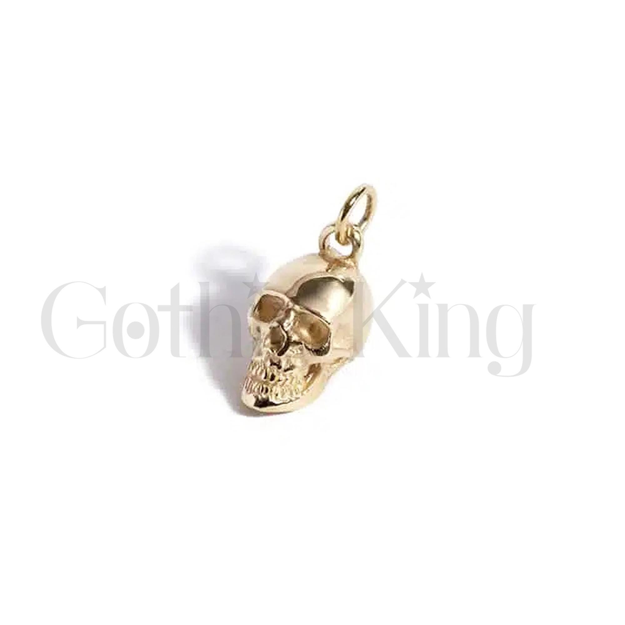 ECHOOY Collana Con Ciondolo Teschio E Cuore In Argento 925 E Cristalli Austriaci - Stile Gotico Romantico, Catena Regolabile 45,7+5 Cm - 2