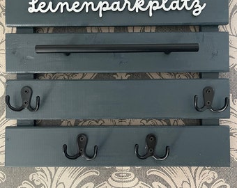 Hundegarderobe Leinenparkplatz anthrazit