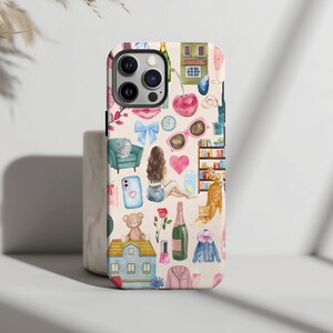 Romantic Girl Phone Case, Cute &Trendy Collage Phone Case, City Girl, iPhone 15 16 Pro Max 14 Plus 13 12 11 X XR XS Samsung s 21 22 23 24