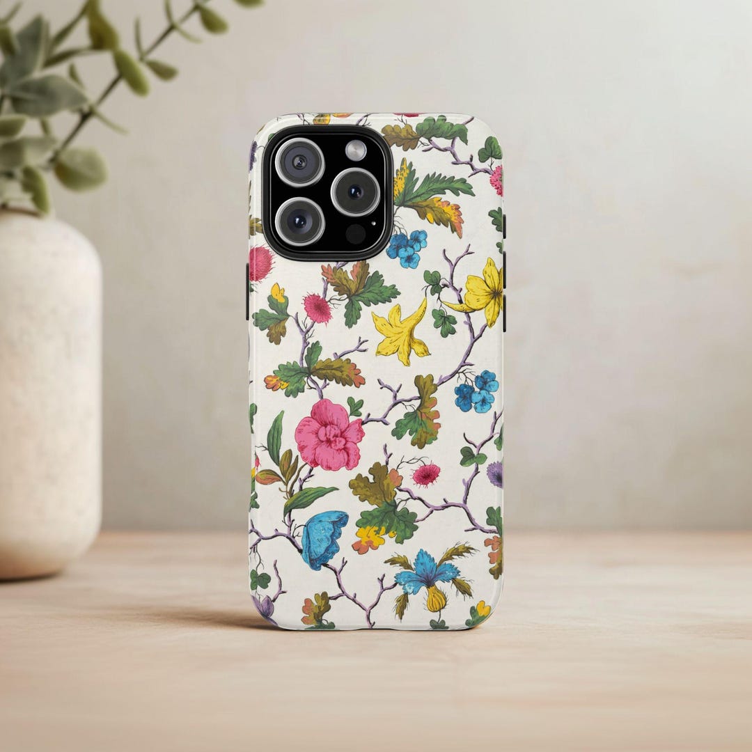 Aazon.co: Ainrenka Floral Art Phone Case For IPhone 13, Vintage Cute - View #9