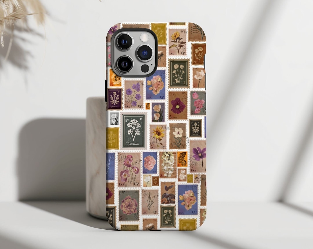 Coque IPhone Vintage à Motif Floral - Occasion, Compatible Apple, état Correct