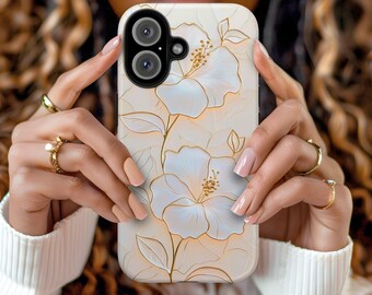 ステンドグラス コケット ハイビスカス 携帯ケース フェイクステンド