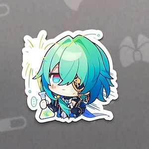 Honkai Star Rail Sticker, Glossy Anaxa Sticker, Anime Art Decal, Scrapbook Sticker, Gift for Anime Lovers