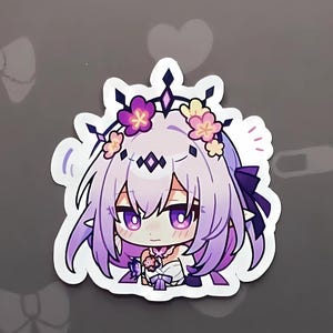 Honkai Star Rail Sticker, Glossy Castorice Sticker, Anime Art Decal, Scrapbook Sticker, Gift for Anime Lovers