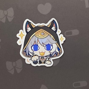 Honkai Star Rail Sticker Cipher, Glossy Cipher Sticker, Anime Art Decal, Scrapbook Sticker, Gift for Anime Lovers