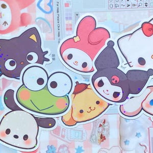 Hello Island friends Holo sticker | Kawaii Hello island friends sticker