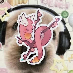 PKMN dragon holo ssticker | Kawaii PKMN sticker holo | Kawaii sticker