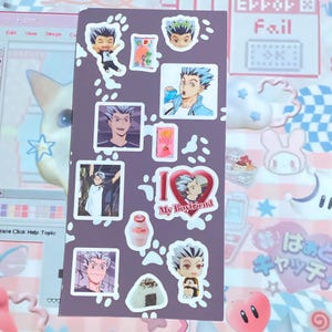 bokuto volleyball anime deco sticker sheet haik-yuu