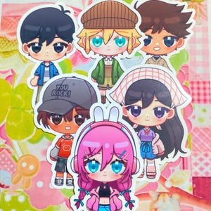 Kawaii Omori Cream Puff Chibis stickers | Cute omori sticker | Omori sticker