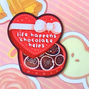 Kawaii Glossy Candy Box Sticker, Cute Stationery, Scrapbooking Decor, Journal Sticker, Fun Planner Accessory, Gift