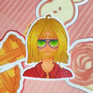 Lurking for love Omori inspired holo Sticker | Lurking for love holo sticker