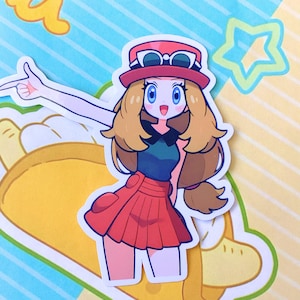 PKMN Serna glossy sticker | Serna Character Sticker |Trainer Glossy Sticker |PKMN Sticker Glossy |Monster Trainer Sticker| Poke monster