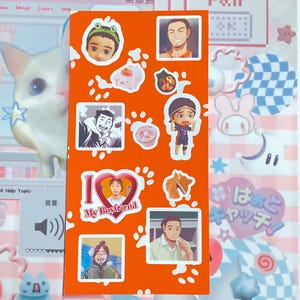 asahi volleyball anime deco sticker sheet haik-yuu