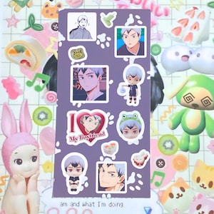 Kita volleyball anime deco sticker sheet haik-yuu