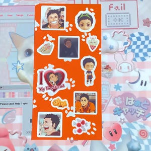 daichi volleyball anime deco sticker sheet haik-yuu