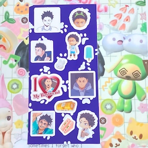 iwaizumi volleyball anime deco sticker sheet haik-yuu