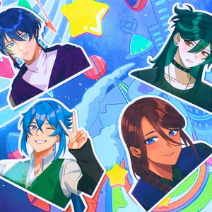 The kid at the back TKATB Glossy Sticker, sol and crowe Sticker