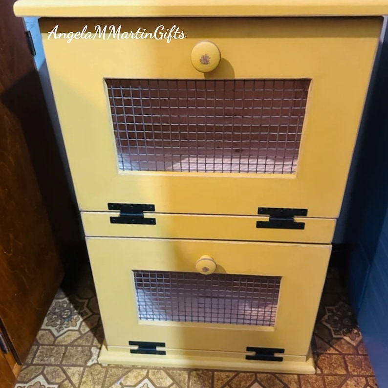 Vegetable Storage Bin Farmhouse Style Rustic Vegetable Bin Made of