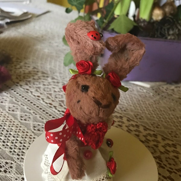 Künstlerteddy OOAK Häschen Sammlerstück