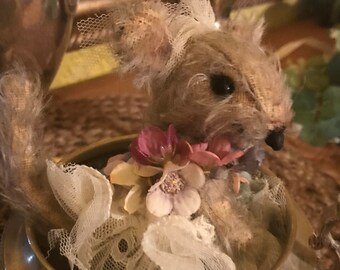 OOAK artiste peluche souris à collectionner