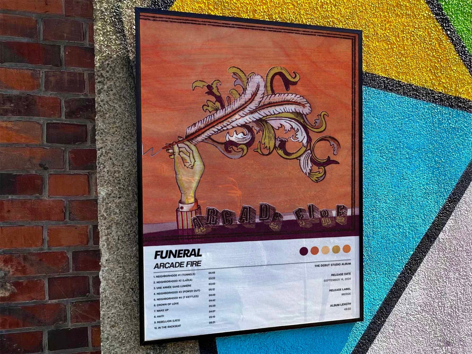 Arcade Fire 'funeral' Album Cover Poster Personalized Etsy