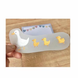 Transfert thermocollant pour enfants sur le thème d'une famille d'oies, cadeau pour filles et garçons, t-shirt à personnaliser, application