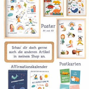 Yogakarten für Kinder, Geschenk Mädchen Junge, Asanas Yogaübungen, Achtsamkeit Selbstliebe Bild 5