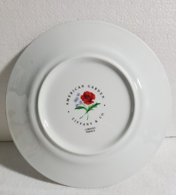 Tiffany & Co. American Garden Limoges France Salad Plate 8-5/8 