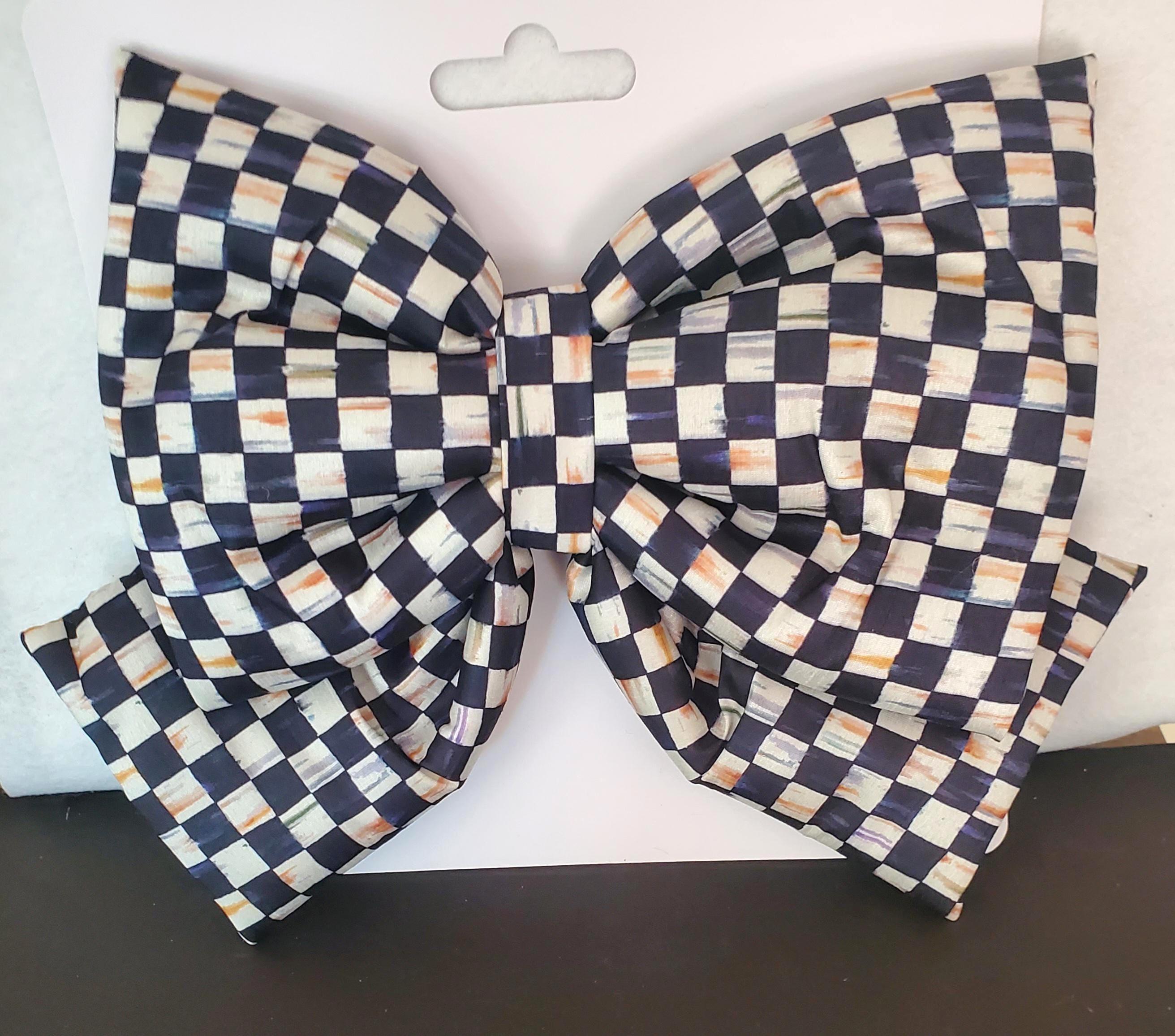 Couronne De Noël MacKenzie-Childs - Ruban à Carreaux, Vert - Grande Taille (61 Cm) - Neuf Sans Boîte