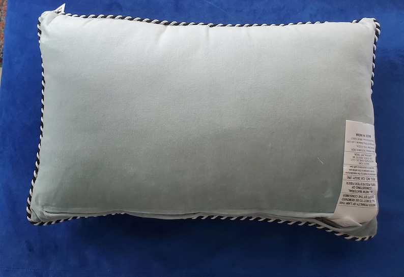 MacKenzie-Childs Floral and Bee Lumbar Throw Pillow - Thumbnail 3
