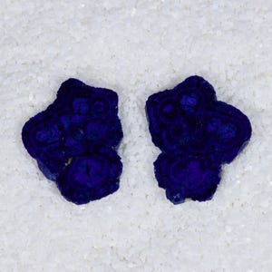 Azurite geode matched pair 34x28mm