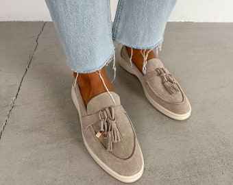 suede loafers, womens loafers, leather shoes, womens shoes, shoes women flats, handmade shoes, casual shoes