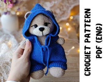 Crochet Bear Pattern - Cute Amigurumi Design - DIY Bear Crochet Tutorial