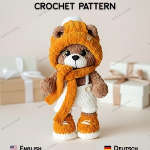 Haakpatroon teddybeer pdf | Amigurumi-zelfstudie | Stapsgewijs fotopatroon | door Eria
