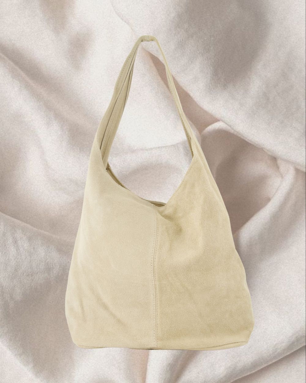 ★GENERAL IDEA★ WOMAN Eco Suede Basket Shoulder Bag [BEIGE] 519xq2IhEcL._UY900_.jpg